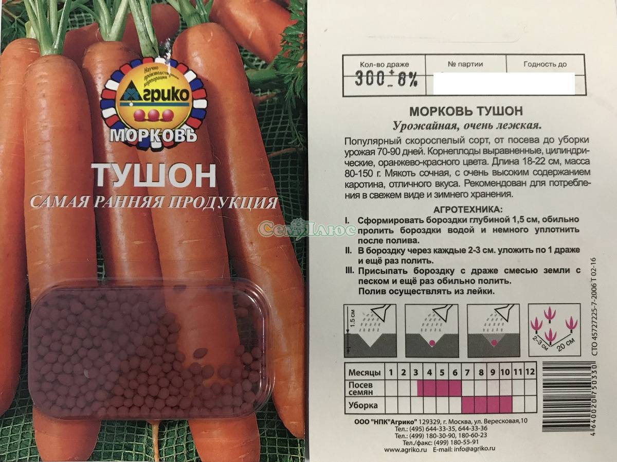 Морковь тушон: характеристики, посадка, выращивание, уход, фото и отзывы