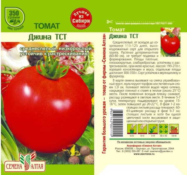 Томат "джина": характеристика и описание сорта, уникальные фото помидоров, выращивание, урожайность и борьба с вредителями русский фермер