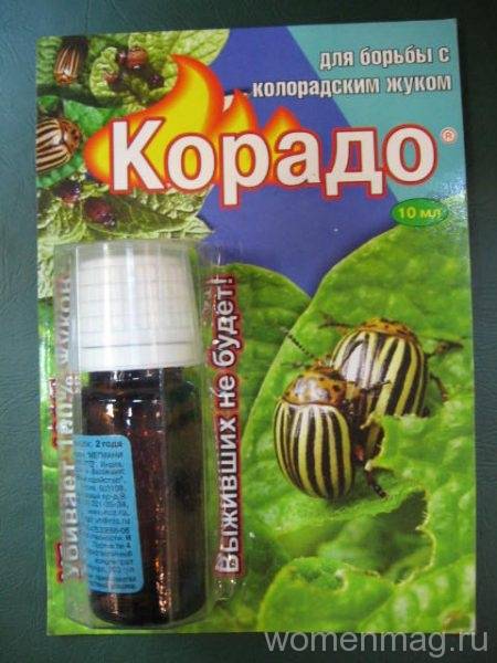 Инструкция по применению препарата «корадо» от колорадского жука