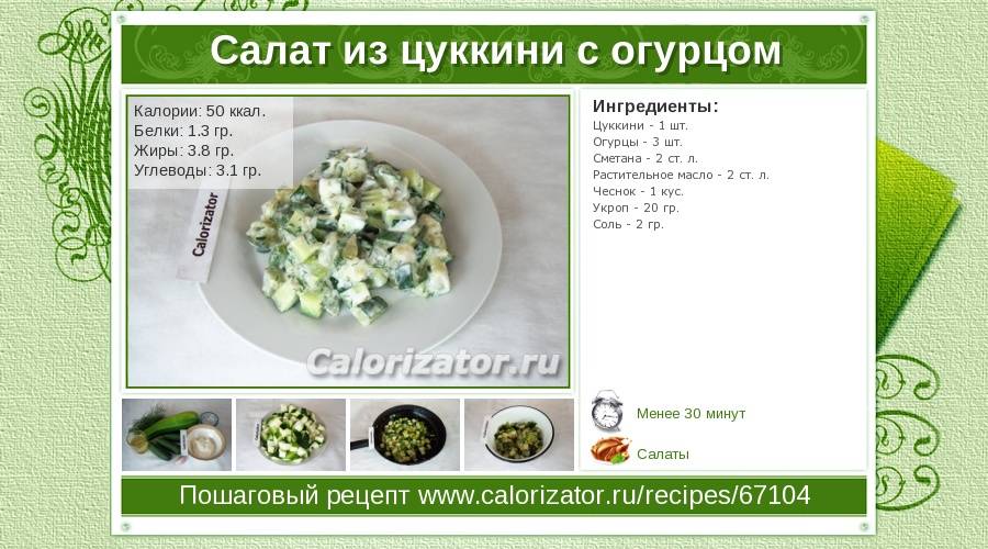 Калорийность огурца на 100 грамм, сколько калорий в огурце в свежем и малосольном