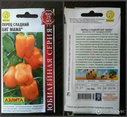 Перец биг мама — описание и характеристика сорта