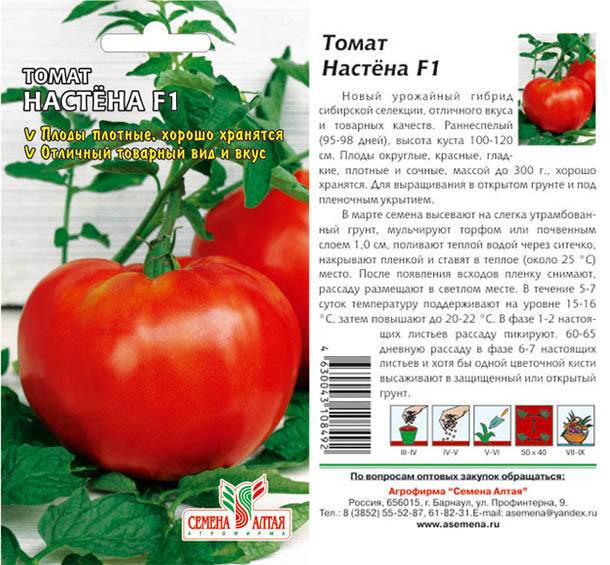 Сорт, который одинаково хорош и для теплицы, и для открытого грунта — томат «настенька» и методика его выращивания
